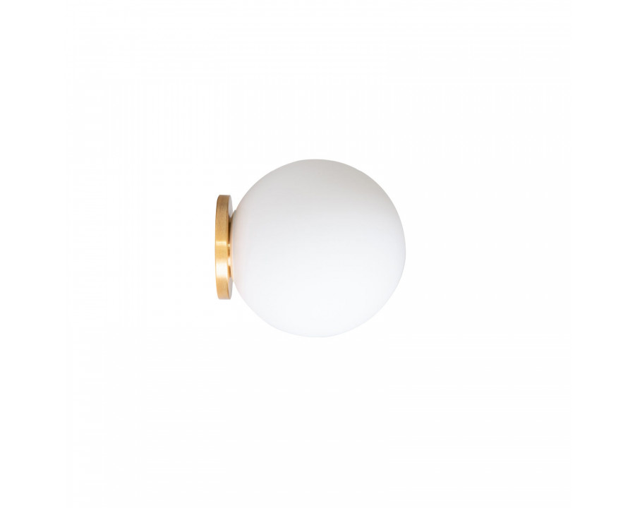 FontanaArte Pallina Wall/Ceiling Lamp - Brass, Glass/Galvanized Metal