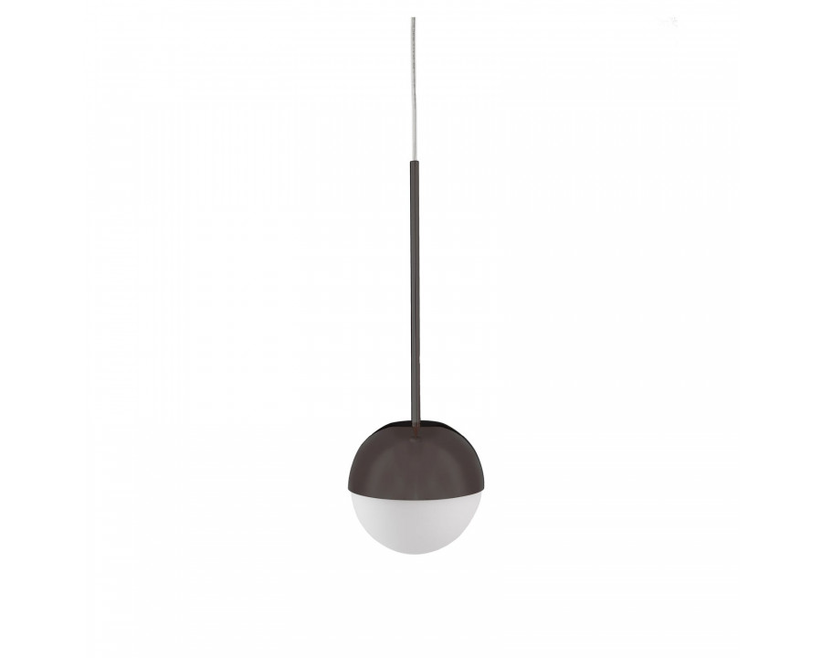 FontanaArte Pallina Suspension Lamp - Black, Glass/Galvanized Metal