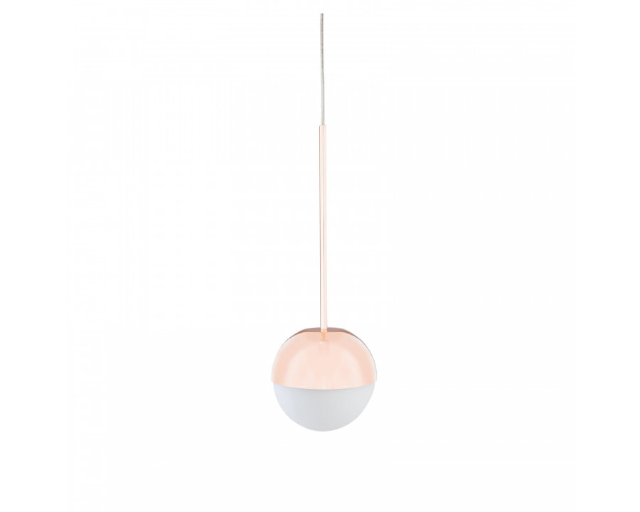 FontanaArte Pallina Suspension Lamp - Rose Gold, Glass/Galvanized Metal