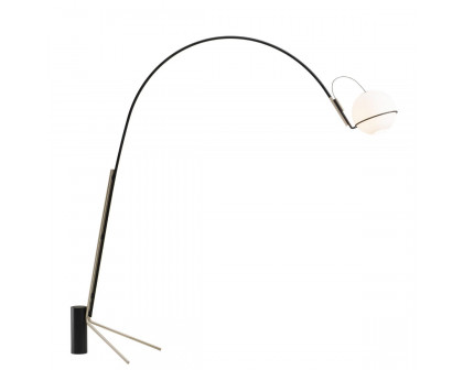 FontanaArte Alicanto Floor Lamp - Gold/Black, Glass/Painted Metal