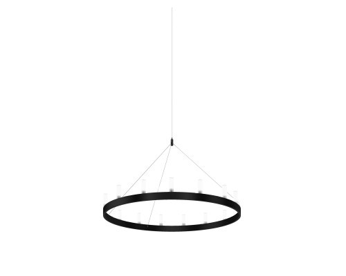 FontanaArte Chandelier Small Suspension Lamp - Black/White, Painted Metal/Glass