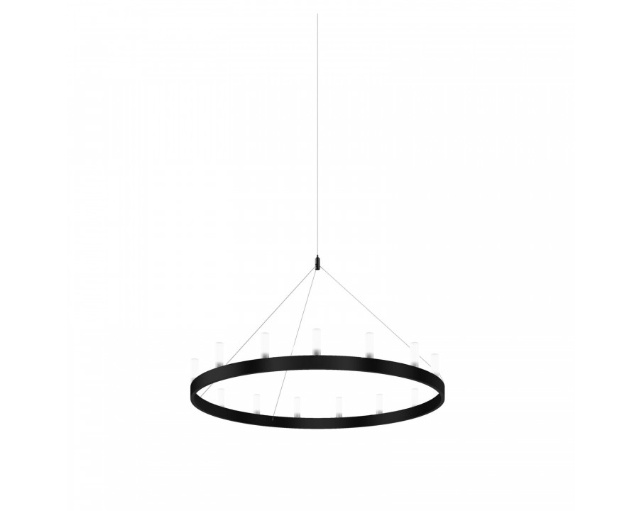 FontanaArte Chandelier Small Suspension Lamp - Black/White, Painted Metal/Glass