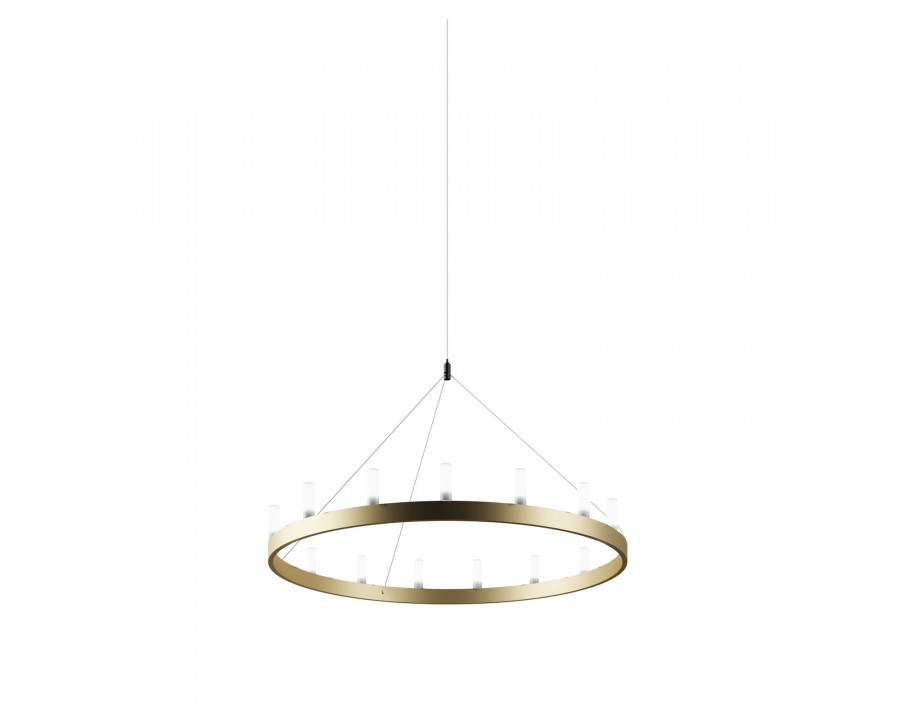 FontanaArte Chandelier Small Suspension Lamp - Gold/White, Painted Metal/Glass