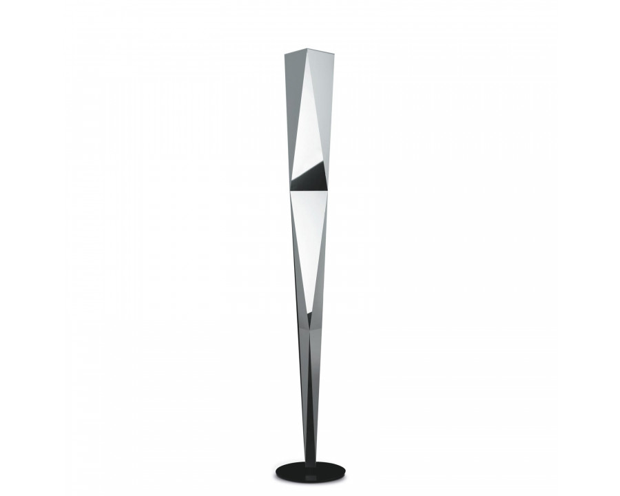 FontanaArte - Vertigo Floor Lamp in Chrome, Galvanized Metal