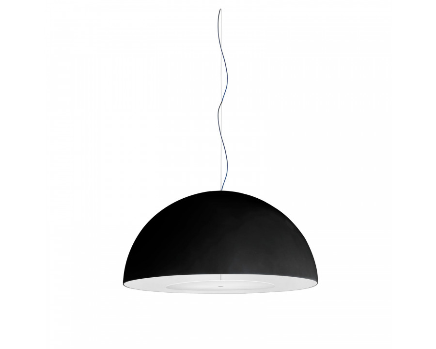 FontanaArte Avico Small Suspension Lamp - Black, Painted Polymer/Metal