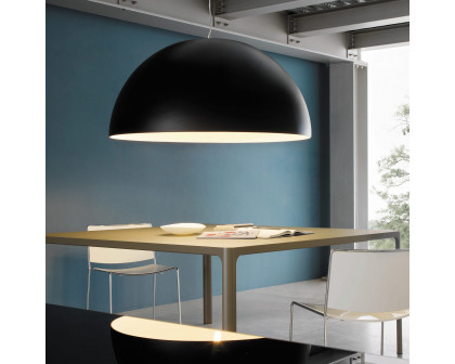 FontanaArte Avico Medium Suspension Lamp - Black, Painted Polymer/Metal