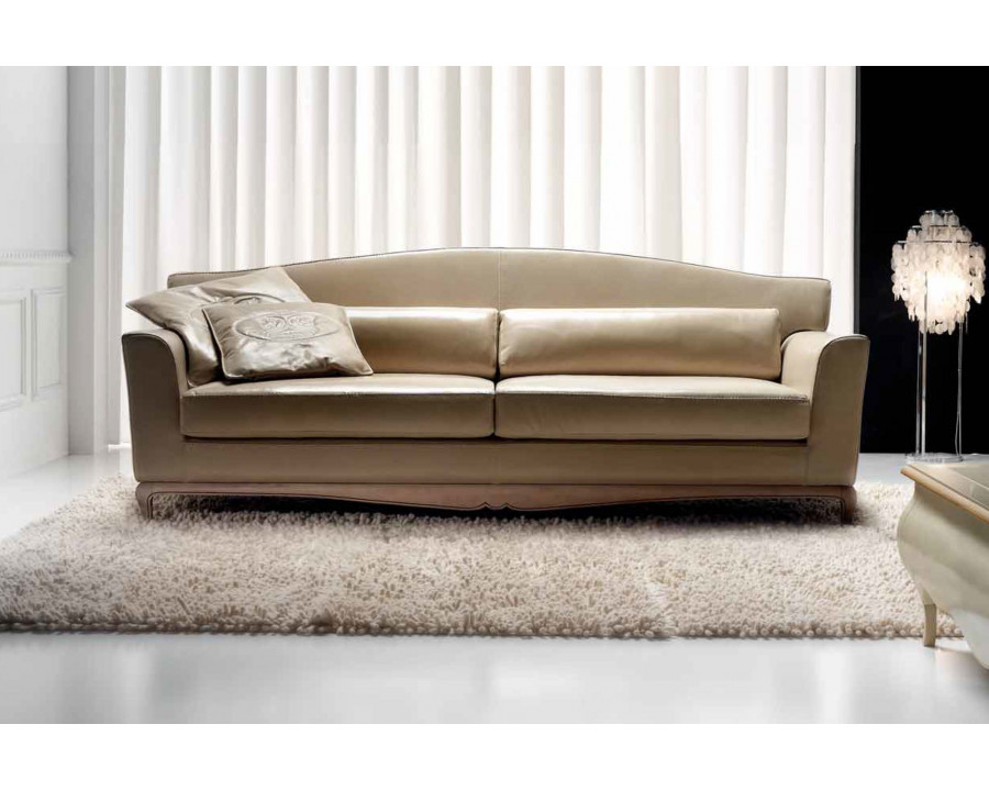 Formerin Gomez Sofa 250 cm Quoted in Leather - Beige