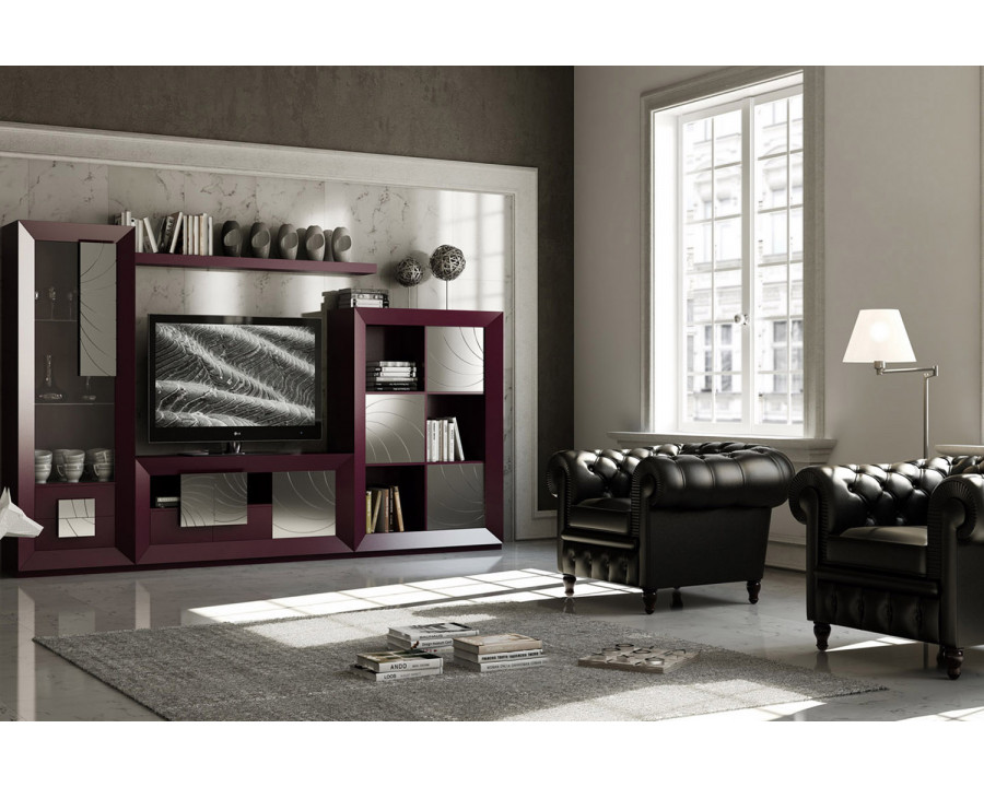 Franco Kora 16 Plinth For 64,5 Cm Modules - Burgundy/Silver