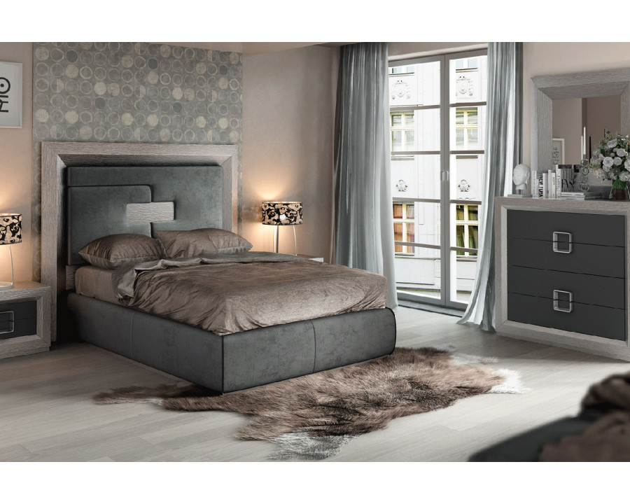 Franco Enzo Queen Size Bed - Silver