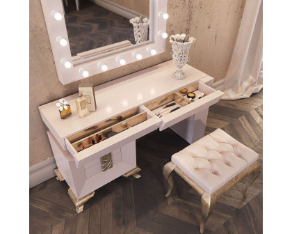 Franco - Nb22 Mirror With Light Bulbs