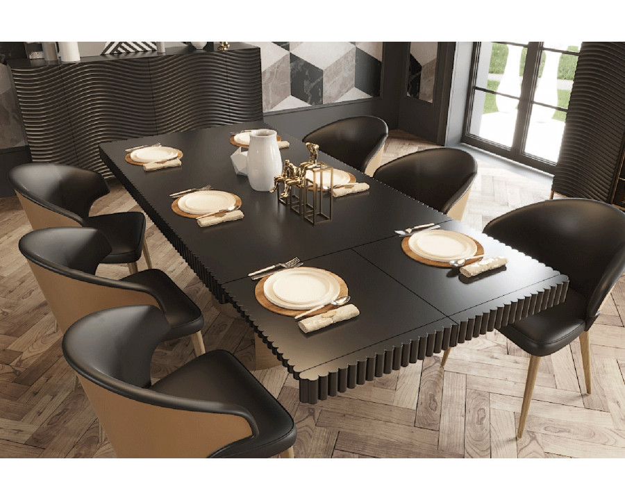 Franco - Wave Dining Table With 2 Ext.