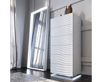 Franco - Wave Mirror For Double Dresser