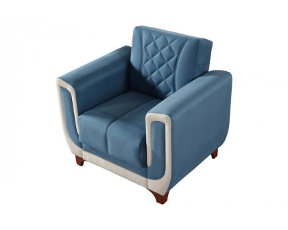 Furnia Berre Armchair - Blue, Fabric