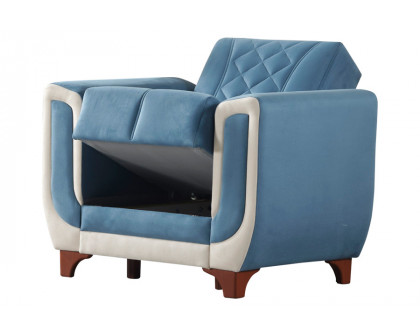 Furnia Berre Armchair - Blue, Fabric