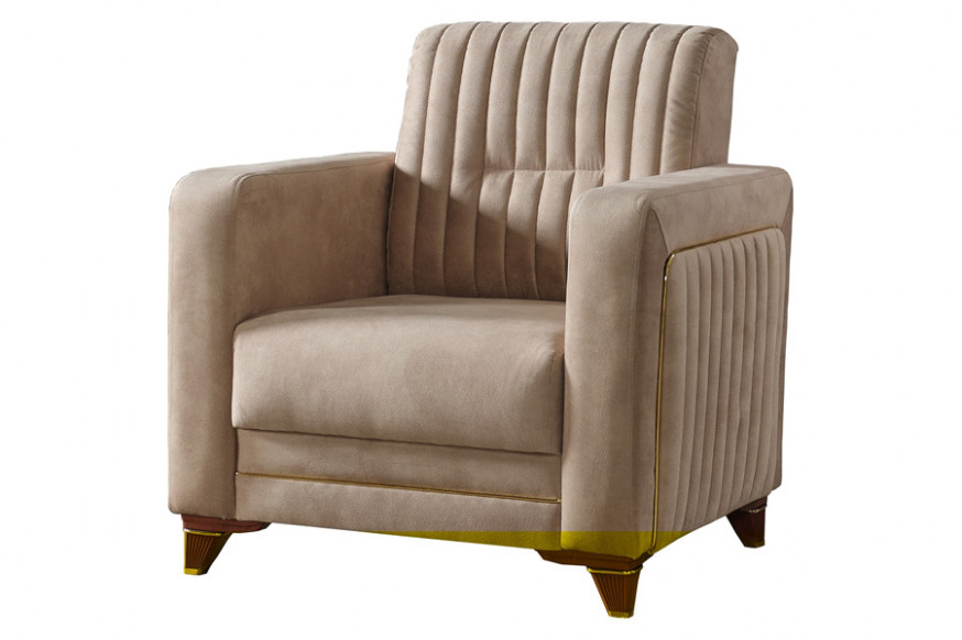 Furnia™ Line Armchair - Cream, Fabric