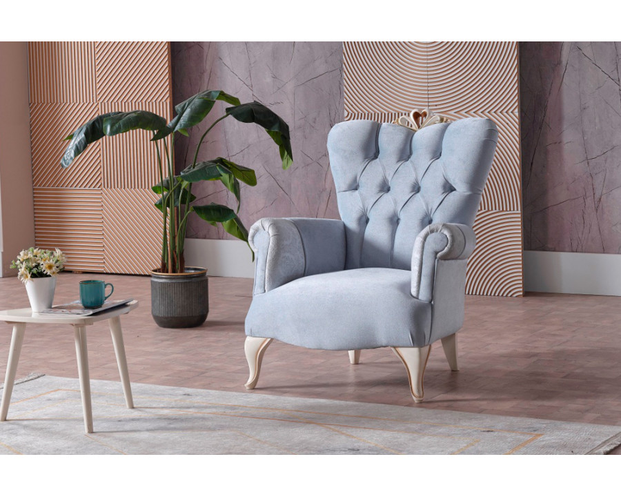 Furnia Harmony Armchair - Ice Blue, Fabric