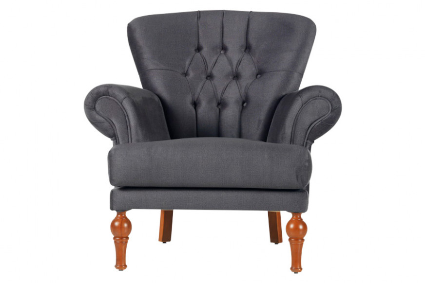 Furnia™ Chester Armchair - Gray, Fabric