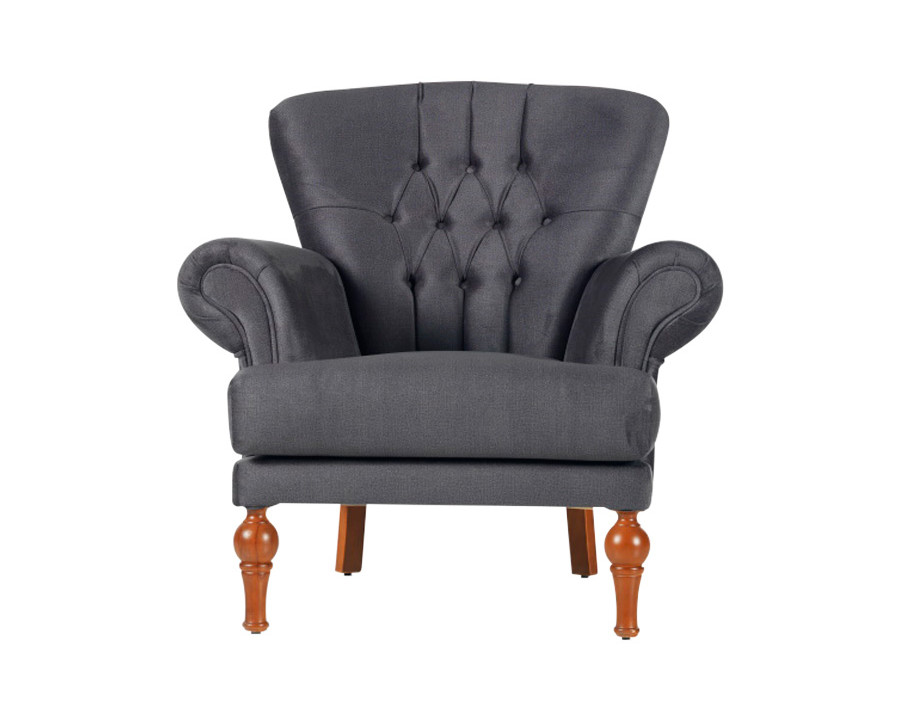 Furnia Chester Armchair - Gray, Fabric