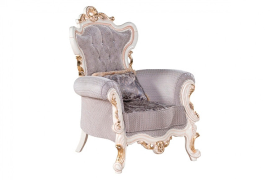 Furnia™ Kelebek Armchair - Cream, Fabric