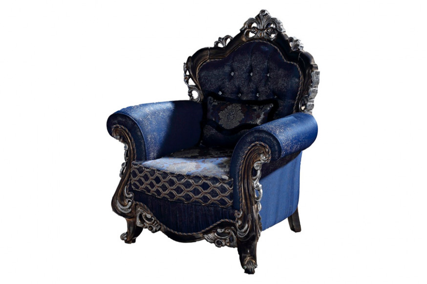 Furnia™ Tuana Armchair - Blue, Fabric