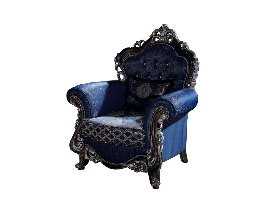 Furnia - Tuana Armchair in Blue, Fabric