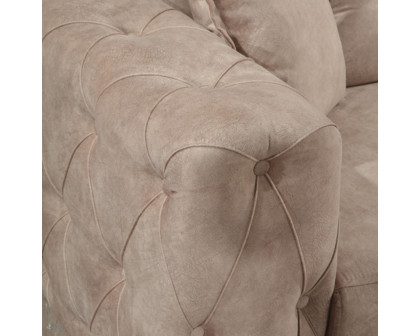 Furnia Joza Convertible Loveseat - Beige, Fabric