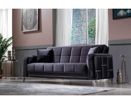 Furnia Alice Convertible Sofa - Anthracite, Fabric