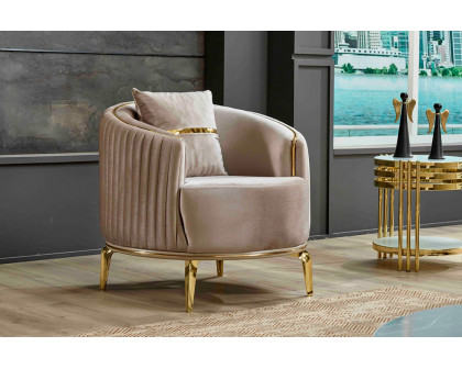 Furnia Armoni Armchair - Beige, Fabric