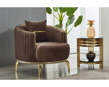 Furnia Armoni Armchair - Brown, Fabric