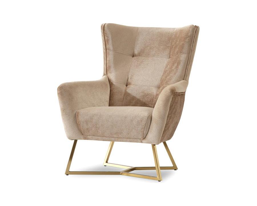 Furnia - Berlin Armchair in Beige, Fabric