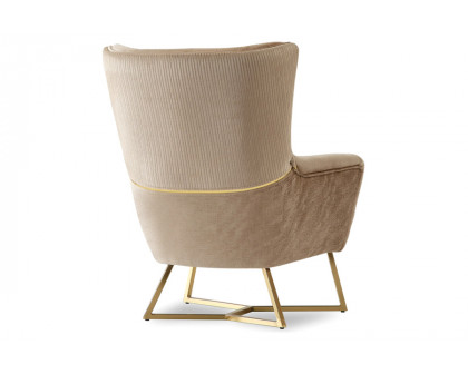 Furnia - Berlin Armchair in Beige, Fabric