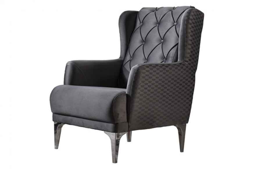 Furnia™ Bolivya Armchair - Gray, Fabric