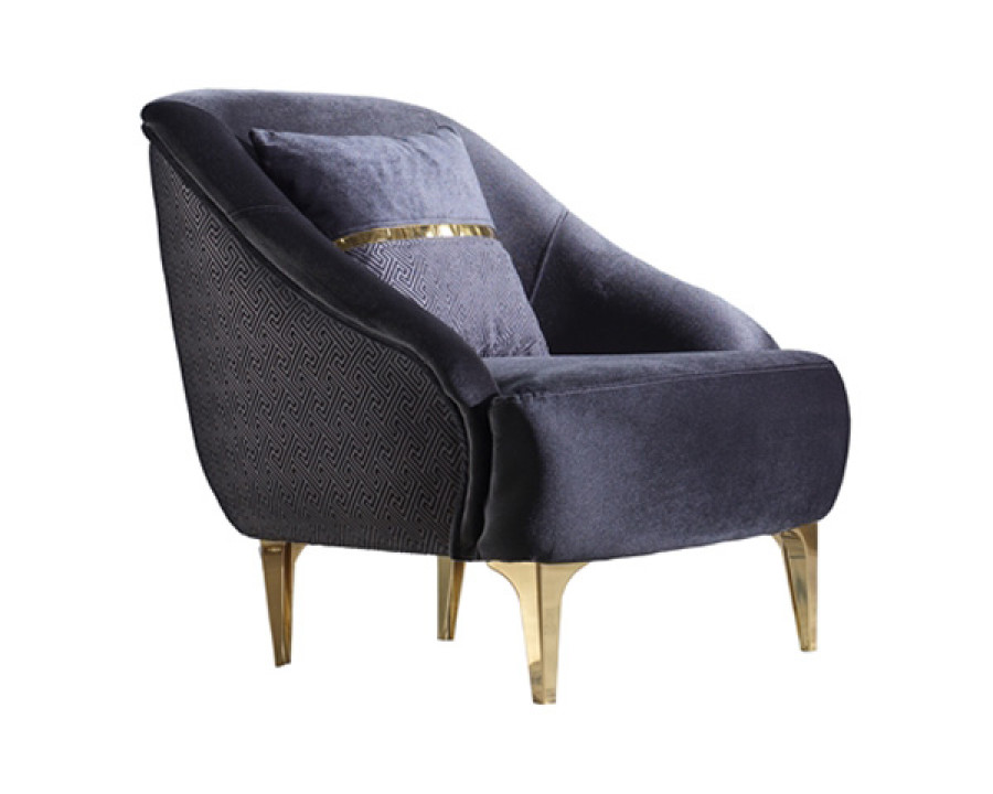 Furnia - Boston Armchair in Anthracite, Fabric