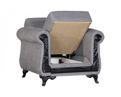 Furnia™ Breda Armchair - Gray, Fabric