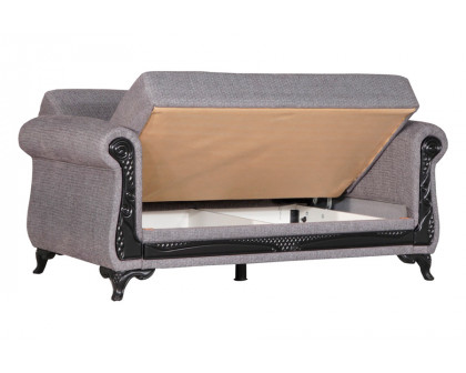 Furnia Breda Convertible Loveseat - Gray, Fabric