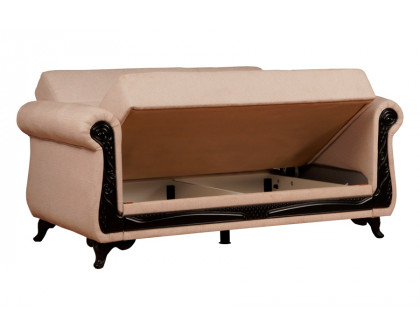 Furnia Breda Convertible Loveseat - Beige, Fabric