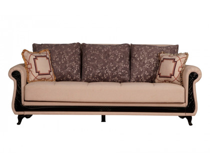 Furnia Breda Convertible Sofa - Beige, Fabric