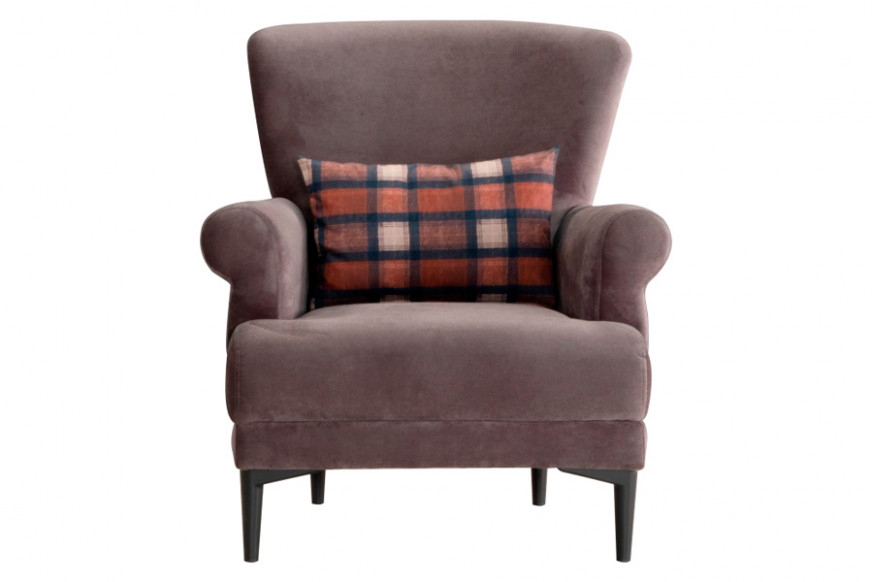 Furnia™ Bulut Armchair - Gray, Fabric