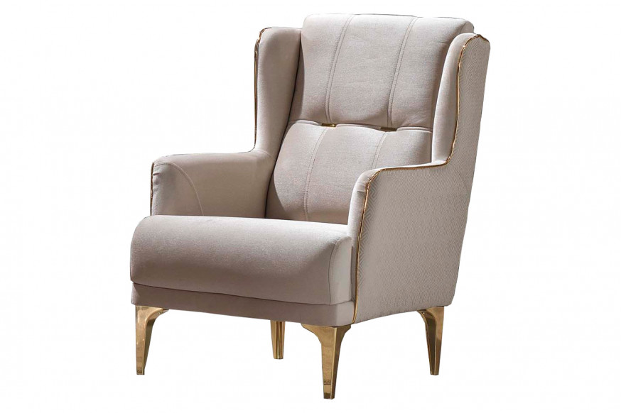 Furnia™ Clara Armchair - Beige, Fabric