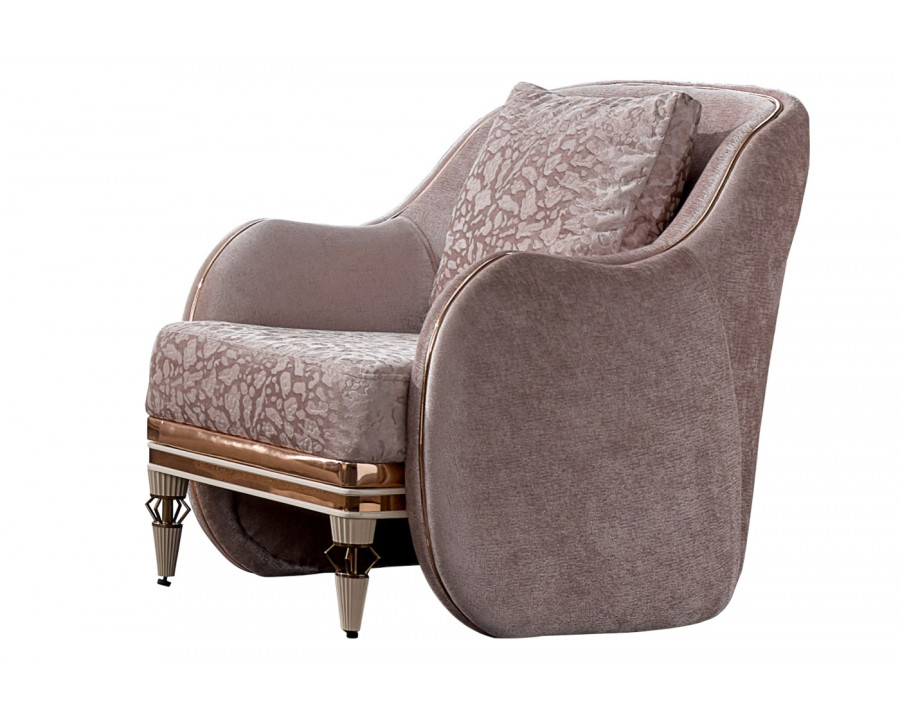 Furnia - Eva Armchair in Cream, Fabric