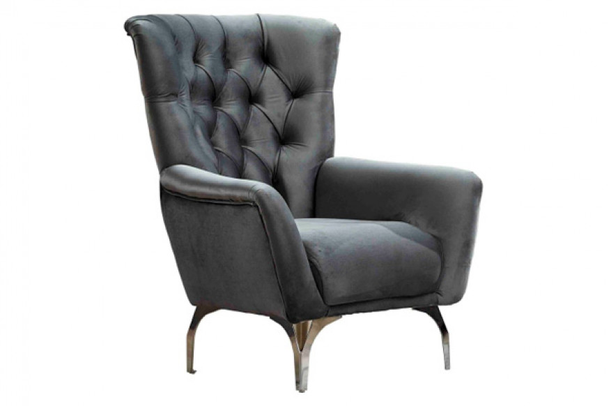 Furnia™ Gucci Armchair - Gray, Fabric