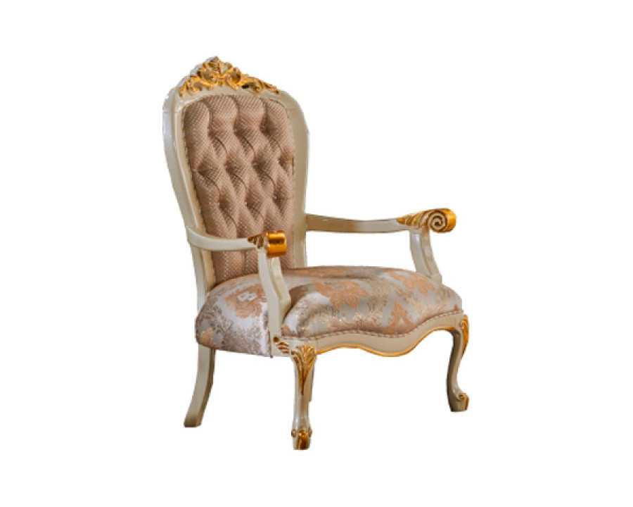 Furnia - Kardelen Armchair in Cream, Fabric