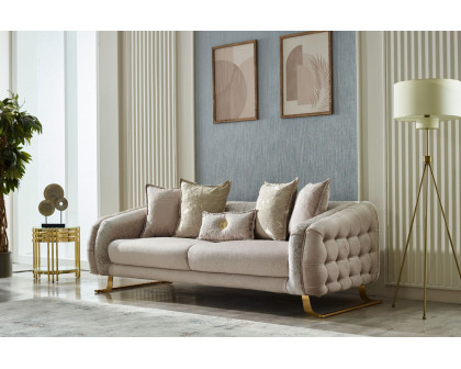 Furnia Laguna Stationary Sofa - Cream, Fabric