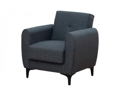 Furnia - Leo Armchair in Gray, Fabric