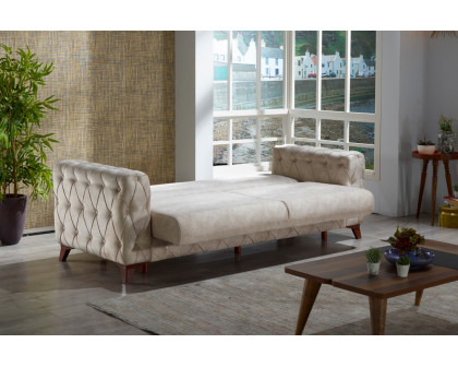 Furnia Lisbon Convertible Sofa - Cream, Fabric