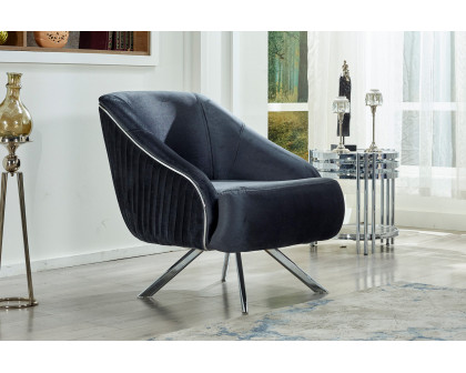 Furnia™ Lucas Armchair - Dark Gray, Fabric