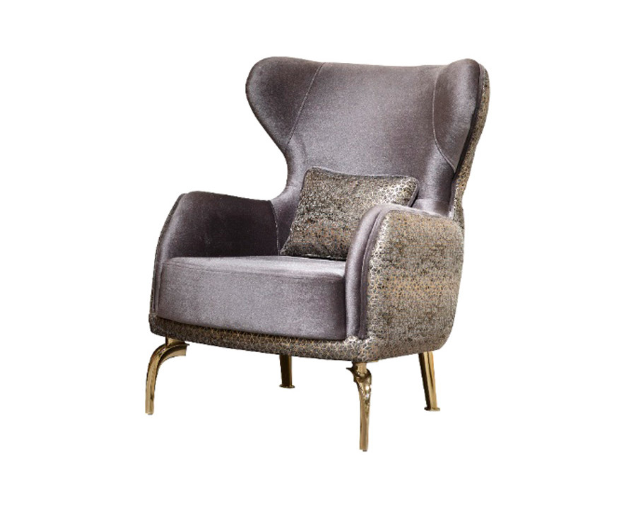 Furnia - Madrid Armchair in Gray, Fabric