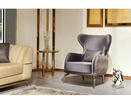 Furnia™ Madrid Armchair - Gray, Fabric