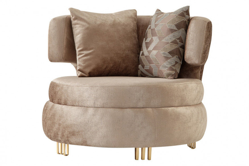 Furnia™ Monaco Armchair - Beige, Fabric