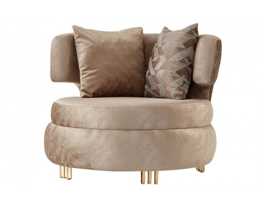 Furnia - Monaco Armchair in Beige, Fabric